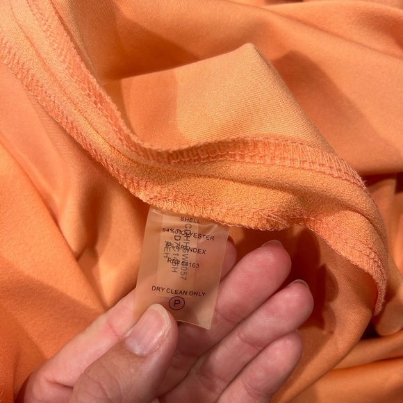 Calvin Klein Dress Midi 14 Cold Shoulder Coral Business Formal - Picture 4 of 13